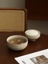 モダンなデザインの大容量陶器スープボウル【一人用・食卓用】