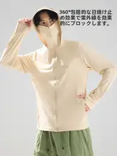 男女兼用 薄手のUVカット防止ウェア【夏用・アイスシルク・小柄向け】
