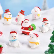 可愛い雪だるまのミニチュア景観！クリスマスデコレーション【デスク用・DIY装飾・雪景色】
