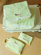 可愛い腊肠犬デザインの旅行収納ポーチ【防水・洗面用具・衣類整理用・持ち運び便利】（ セットアップ対応）