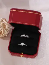 雪花デザインのツイストリング【調整可能・カップル用・結婚式演出用】（セットアップ対応）