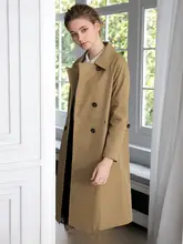 通勤用ウィンドコート【女性用・イギリス風・ゆったりミディ丈】