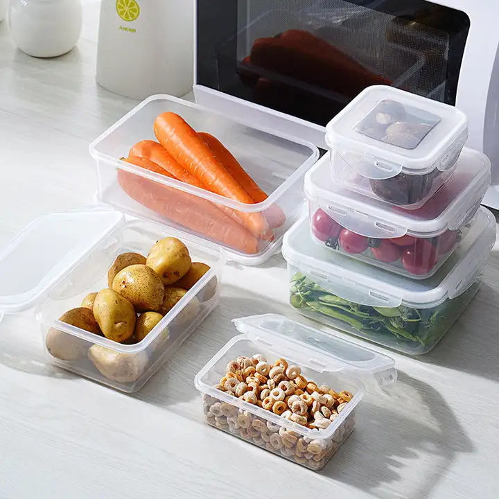 冷凍保存に最適！食品用プラスチック製密閉コンテナ【電子レンジ対応】