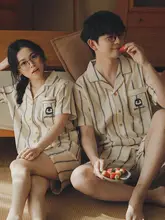 極上の柔らかさのコットンガーゼパジャマ【夏用・短袖・カジュアルデザイン・男女兼用】（セットアップ対応）
