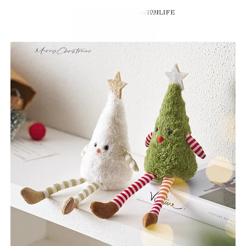 かわいい毛糸のクリスマスデコレーション人形：ユニークなデスク装飾の実用性とシーン別適用