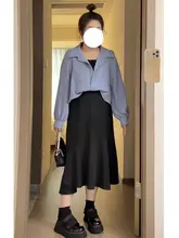 大きいサイズ レディース長袖シャツ【デザイン重視・春向け・フィット】（セットアップ対応）