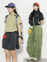 軽量で快適！立ち襟のショートスリーブシャツ【スポーツ・UVカット・斜めジッパーデザイン】