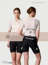 女性用反射材入り短袖サイクリングウェア【軽量・UVカット・ロードバイク用】