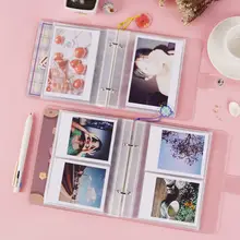 アルバム 収納ブック 3インチ4インチ5インチの写真に適した 透明なページ クリップインスタイル