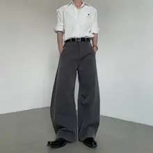 スラックス メンズ ワイド カーブライン ドレープ感 デザイン性 上品 着回し ゆったり「MARTHENAUT」