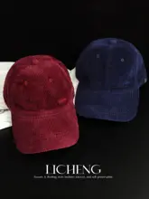 繊細なコーデュロイ刺繍の野球帽【ユニセックス・おしゃれなベースボールキャップ】