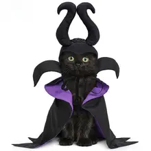 犬用ハロウィンケープ【フード付き・猫デザイン・パーティー用・撮影用】