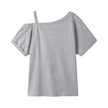 トップス レディース 半袖Tシャツ キャミソール アシンメトリー ワンショルダー ショート丈 シンプル きれいめ 上品 甘辛MIX カジュアル 韓流 着痩せ 「XinmonLee」