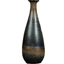 景徳鎮製 陶器 花瓶【新中式・ヴィンテージデザイン・インテリア飾り】