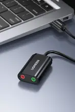 UGREEN USB外付けサウンドカード【デスクトップパソコン・ノートパソコン用・ドライバー不要・独立オーディオヘッドフォン変換器】