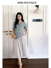 華やかな印象のオフショルダー網目デザインミニトッパー【タイトフィット・女性用】