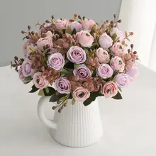 ヴィンテージ風ローズの造花【テーブルデコレーション・インテリア飾り用】