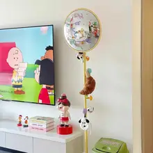 デザインミラー付きハットスタンド【フロアタイプ・スリムタワー・コーナー用】（セットアップ対応）