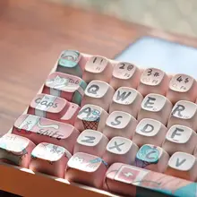小翘68/100キー機械キーボード かわいいカートゥーン 熱昇華技術