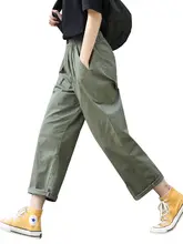 ミリタリーグリーンのワイドレッグパンツ【フィット・カジュアル・夏用】（セットアップ対応）
