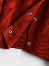 軽やかな印象のニットカーディガン【秋冬用・ソフトでルーズなデザイン】（セットアップ対応）