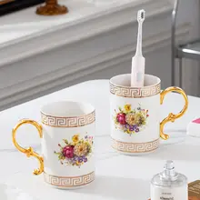 高級陶器製 洗面用具セット【歯ブラシカップ・洗面器・浴室用】（セットアップ対応）