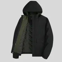 暖かさを保つフード付きジャケット【厚手・防風・カジュアル】