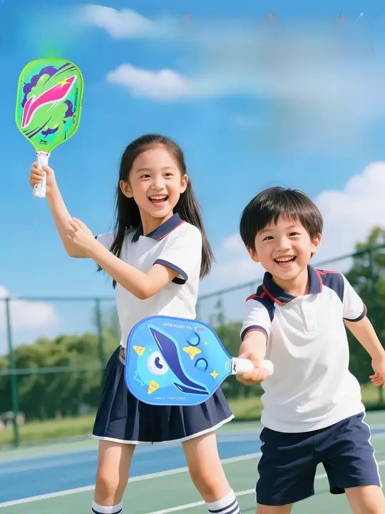 LINING 子供用ピクルボールラケット【初心者向け・グラスファイバー製・公式商品】（セットアップ対応）