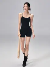 フィットネス向けヨガウェア【キャミソール・美背デザイン・インナー付き・夏用】（セットアップ対応）