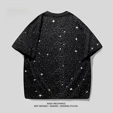 半袖Tシャツ メンズ カップル アートペイント ぼかし グラフィティ アメリカン風 ストリート 夏