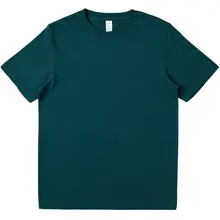 極上の柔らかさのコットンTシャツ【ブルーグリーン・ユニセックス・阿美咔叽スタイル】