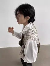 千鳥格子デザインのメンズベスト【カジュアルシャツ重ね着用・個性的なスタイル・夏用】