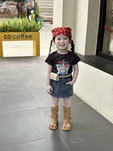 子供用キャラクタープリント半袖Tシャツ【夏用・伸縮性・おしゃれデザイン】（セットアップ対応）