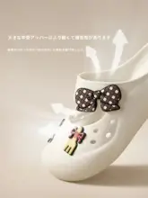 MINISO かわいいチェリードッグ掛けブロッ クサンダル【ビーチ用・女の子向け・極上の柔らかさ】【穴あけ不要】（セットアップ対応）