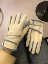 極上の柔らかさの五本指サイクリンググローブ【防寒＆防風・タッチスクリーン対応・秋冬用】