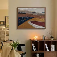 絵画 油絵 手描き ヴィンテージ トロピカル フレンチ風 縁起物 開運 壁掛けインテリア リビング 玄関