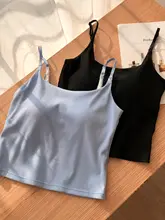 U型美背デザインの短款キャミソールブラ【胸パッド付き・ヨガ・インナーとしても使用可】