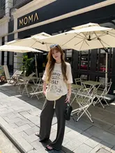 優しい色合いのクルーネック半袖Tシャツ【ビンテージ風・ゆったりタイプ・コットン100%】