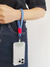 スマートフォン用回転ヘッドストラップクリップ【薄型・フック付き・充電対応】