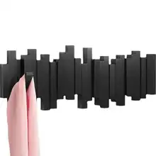 ピアノキー型デザインの木製ハンガー【壁掛け・玄関用・インテリアデコレーション】