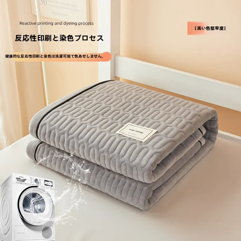 冬用フリース敷きパッド：90x190cmのクッション性と極佳の透气性を実現