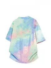 美式タイダイカップル短袖Tシャツ【男女兼用・極上の柔らかさ】（セットアップ対応）