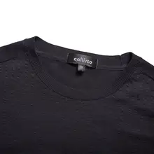 ホワイトカジュアルTシャツ【メンズ・シルクコットン・フィット・都市スタイル】