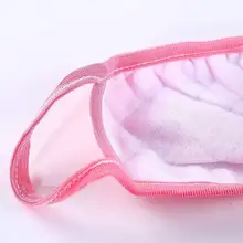 秋冬用ファッション女性用コットン厚手保温マスク【黒いプリント・防塵・防寒・防風・洗濯可能】