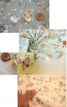 日本製 うさぎの楽園柄 コットン生地【衣料品・子供服・雑貨・テーブルクロスに最適】