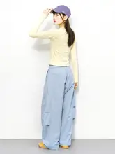 春季アウトドア防水加工ワイドレッグカーゴパンツ【快適・通気性・フィット・ローウエスト】