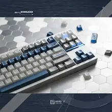 金属感のある透けたゲーム用キーボードキーキャップ【PBT・PC製・オリジナル高さ】