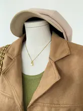 極上の柔らかさのスエード調ジャケット【春秋用・レトロデザイン・小柄向け】