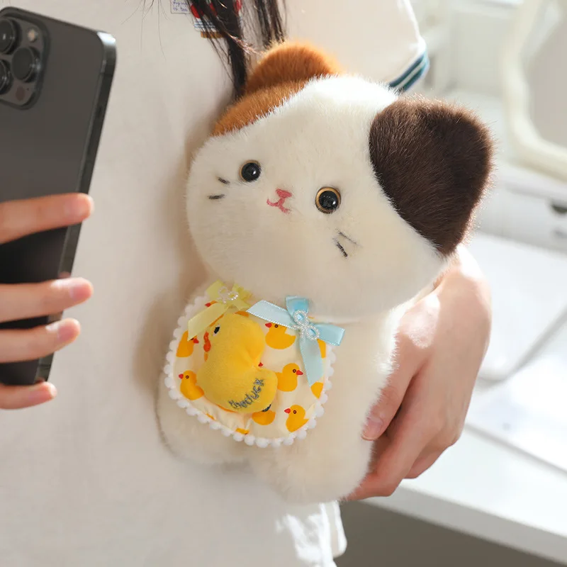 可愛い三毛猫デザインのぬいぐるみ抱き枕【柔らかい・デスクのお供・女の子向け】