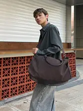 大容量スエード調スポーツバッグ【レジャー・男女兼用・旅行用】